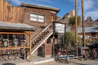Oatman, ABD - 14.2019 Tarihi Kasaba Oatman, Arizona 14.11.2019, ABD