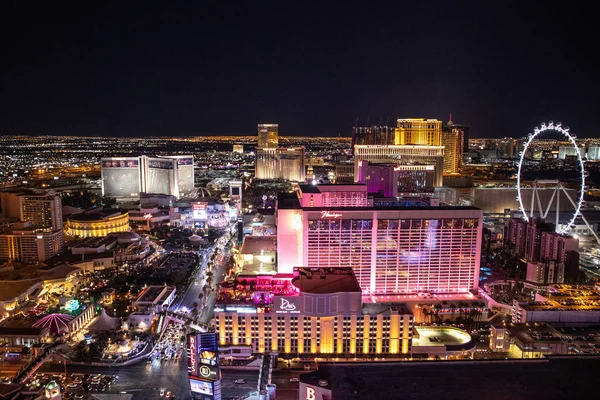 Las Vegas Stany Zjednoczone 2019 Panorama Las Vegas Wieży Eiffla — Zdjęcie stockowe