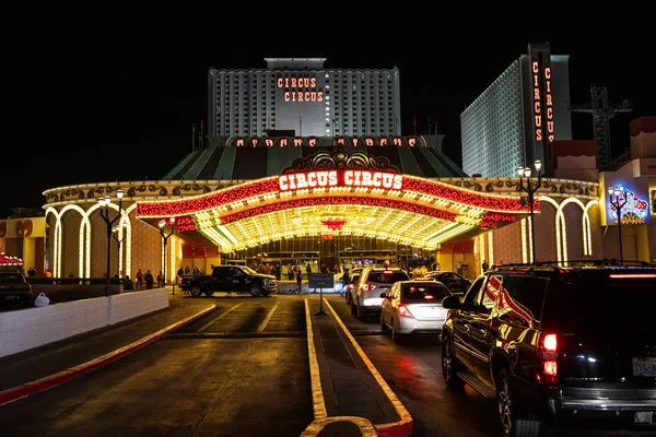 拉斯维加斯 2019年11月15日美国拉斯维加斯马戏团酒店和赌场2019年11月15日 — 图库照片
