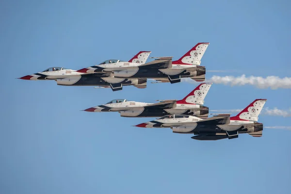 Las Vegas Estados Unidos 2019 Vuelo Demostración Thunderbirds Usaf Durante — Foto de Stock