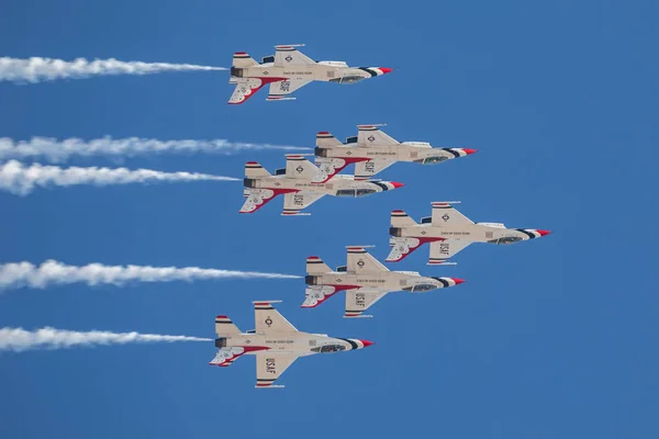 Las Vegas Stati Uniti 2019 Volo Dimostrativo Usaf Thunderbirds Durante — Foto Stock