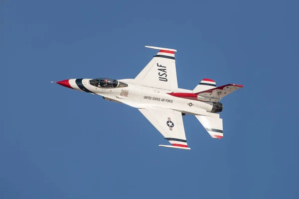 Λας Βέγκας Ηνωμένες Πολιτείες 2019 Επίδειξη Πτήσης Usaf Thunderbirds Κατά — Φωτογραφία Αρχείου