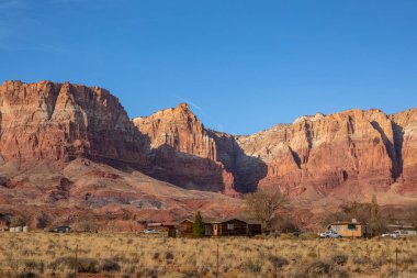 Arizona, ABD - 18.11.2019 Vermilion Cliffs Ulusal Anıtı 18.11.2019 Arizona, ABD
