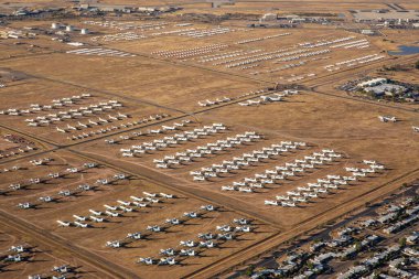 Tucson, ABD - 22.11.2019 Uçak Mezarlığı, Tucson, Arizona, ABD