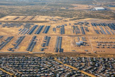Tucson, ABD - 22.11.2019 Uçak Mezarlığı, Tucson, Arizona, ABD