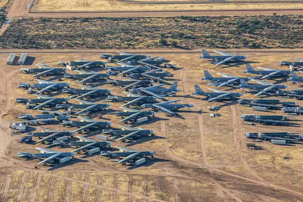 Tucson Estados Unidos 2019 Avión Boneyard Tucson 2019 Tucson Arizona — Foto de Stock