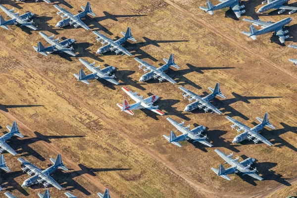 Tucson Usa 2019 Plane Boneyard Tucson 2019 Tucson Arizona Spojené — Stock fotografie