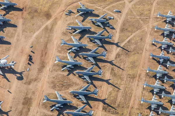 Тусон Сша 2019 Plane Boneyard Tucson 2019 Tucson Arizona United — стоковое фото