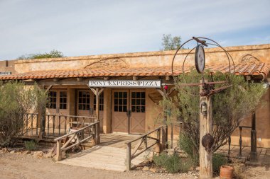 Old Tucson, ABD - 23.11.2019 Arizona 'daki Old Tucson Western Town, 23.11.2019 Tucson, Arizona, ABD