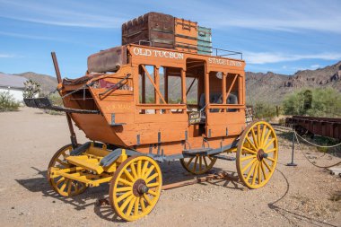 Old Tucson, ABD - 23.11.2019 Arizona 'daki Old Tucson Western Town, 23.11.2019 Tucson, Arizona, ABD