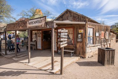 Old Tucson, ABD - 23.11.2019 Arizona 'daki Old Tucson Western Town, 23.11.2019 Tucson, Arizona, ABD
