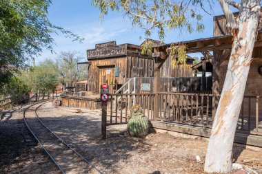 Old Tucson, ABD - 23.11.2019 Arizona 'daki Old Tucson Western Town, 23.11.2019 Tucson, Arizona, ABD