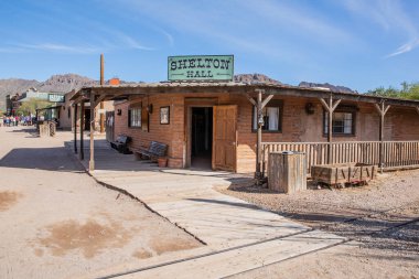 Old Tucson, ABD - 23.11.2019 Arizona 'daki Old Tucson Western Town, 23.11.2019 Tucson, Arizona, ABD