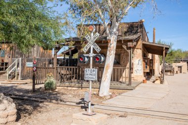 Old Tucson, ABD - 23.11.2019 Arizona 'daki Old Tucson Western Town, 23.11.2019 Tucson, Arizona, ABD