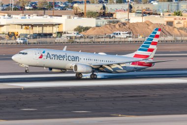 Phoenix, ABD - 23.11.2019 Boeing 737 Phoenix Sky Harbor Uluslararası Havalimanı 23.11.2019, ABD