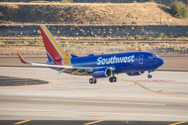 Phoenix, ABD - 23.11.2019 Boeing 737 Güneybatı Phoenix Sky Harbor Uluslararası Havalimanı 23.11.2019 Phoenix, Arizona, ABD