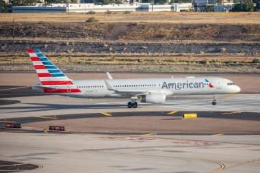 Phoenix, ABD - 23.11.2019 Airbus A321 Phoenix Sky Harbor Uluslararası Havalimanı 23.11.2019 Phoenix, Arizona, ABD