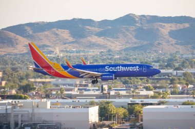 Phoenix, ABD - 23.11.2019 Boeing 737 Güneybatı Phoenix Sky Harbor Uluslararası Havalimanı 23.11.2019 Phoenix, Arizona, ABD
