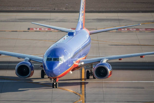 フェニックス アメリカ 2019ボーイング737サウスウエストフェニックススカイハーバー国際空港23 2019 Phoenix アリゾナ州 アメリカ — ストック写真