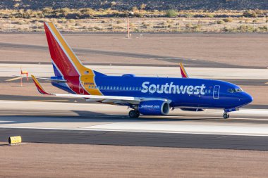 Phoenix, ABD - 23.11.2019 Boeing 737 Güneybatı Phoenix Sky Harbor Uluslararası Havalimanı 23.11.2019 Phoenix, Arizona, ABD