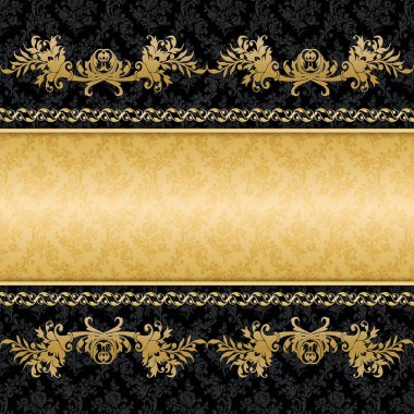 antika arka plan altın çerçeve 