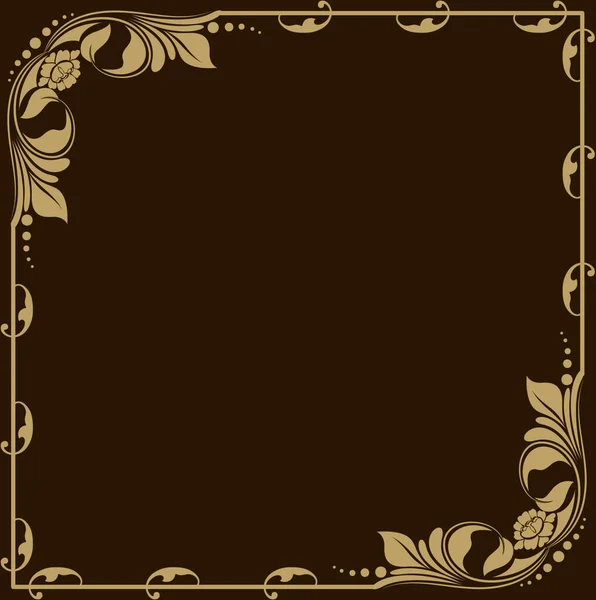 Gold vintage baroque background. — Stock Vector