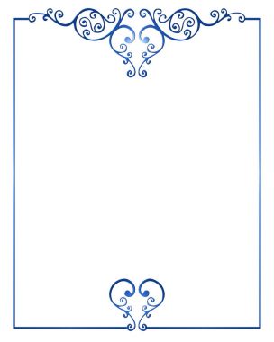 basit dekoratif dekoratif çerçeve. 