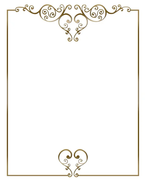 Simple ornamental decorative frame. — Stock Vector