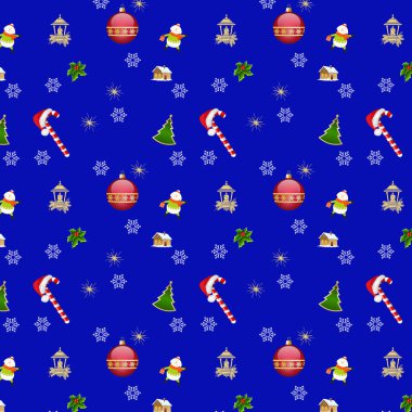 Christmas simgeleri içeren deseni. 