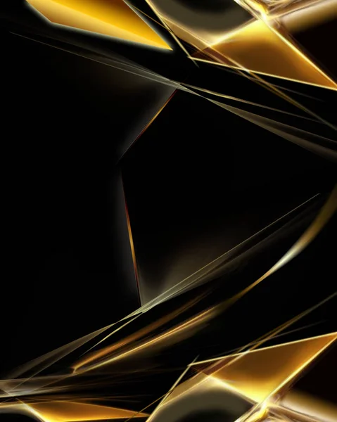 Fondo Abstracto Líneas Oro Lujo — Vector de stock