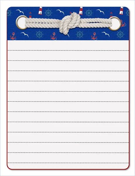 Sea background with space for text in the form of a sheet from a blank paper