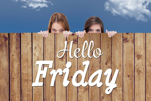 Hello friday word — Stock Photo, Image