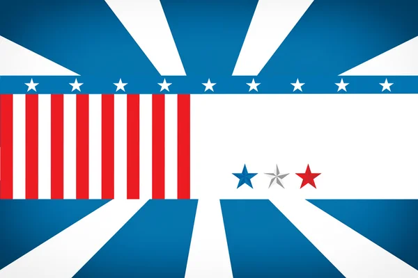 Американский флаг против солнечных лучей — стоковое фото