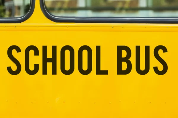 Detail školní autobus — Stock fotografie
