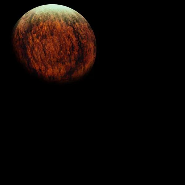 Planet Erde auf schwarzem Hintergrund — Stockfoto