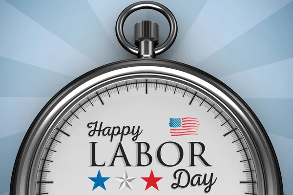 Happy Labor Day text — Stockfoto