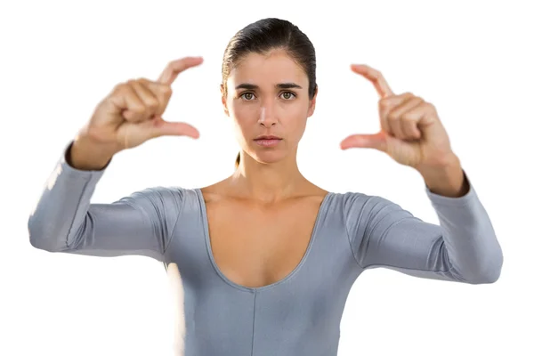 Confident woman gesturing — Stock Photo, Image