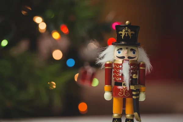 Nutcracker brinquedo solider Natal decoração — Fotografia de Stock