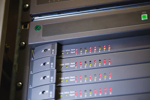 Close-Up of rack mounted server — Stock Photo, Image