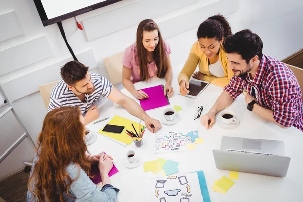 Business people discussing in meeting — Stock Photo, Image