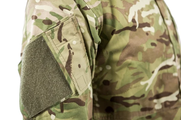 Soldier against white background — Stock Photo, Image