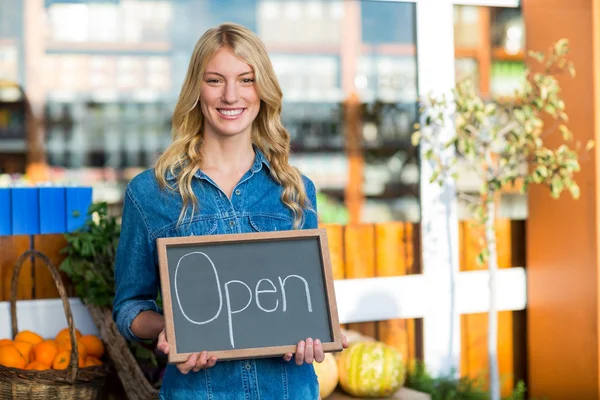 Functionarissen die open teken boord — Stockfoto