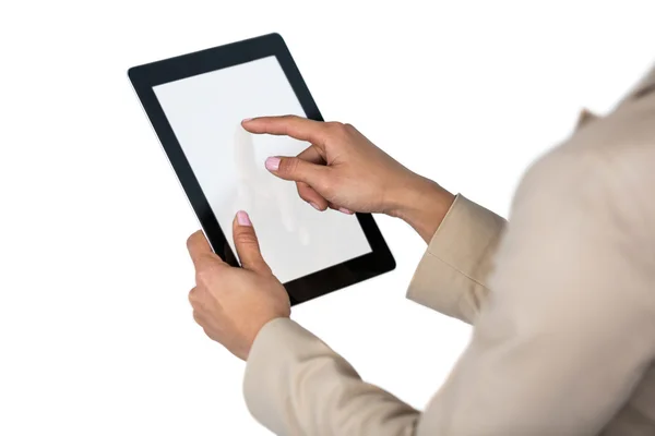 Businesswoman using digital tablet — Stock Photo, Image