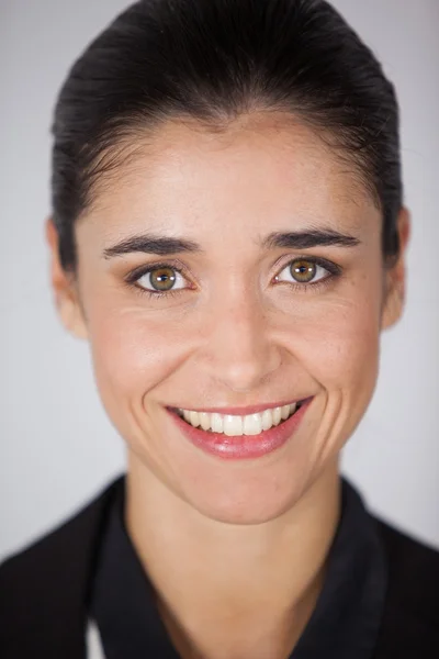 Woman wearing contact lens — Stock Photo, Image