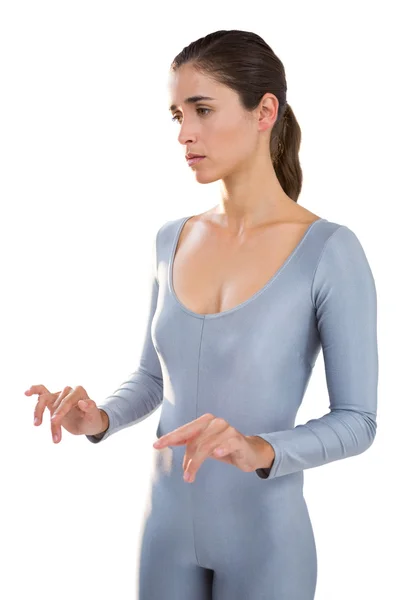 Woman in exercise outfit — Stock Photo, Image