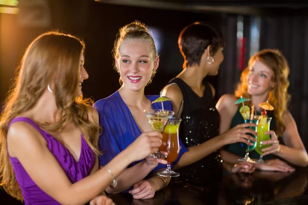 Friends having glass of cocktail — Stock Photo, Image