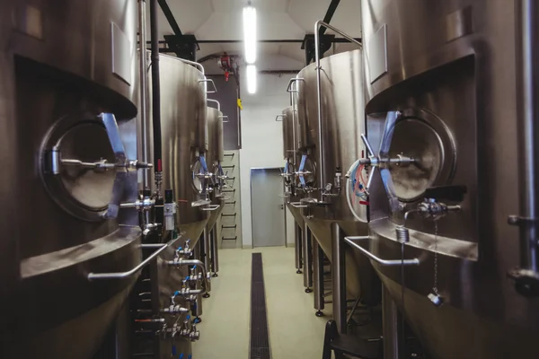 Manufacturing equipment in brewery — Stock fotografie