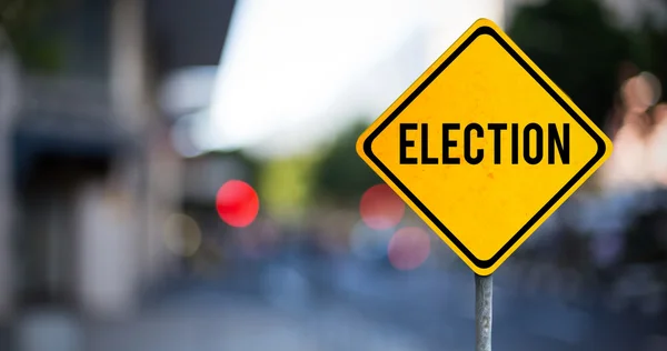 Libérale Amérique en avant sur la signalisation routière — Photo