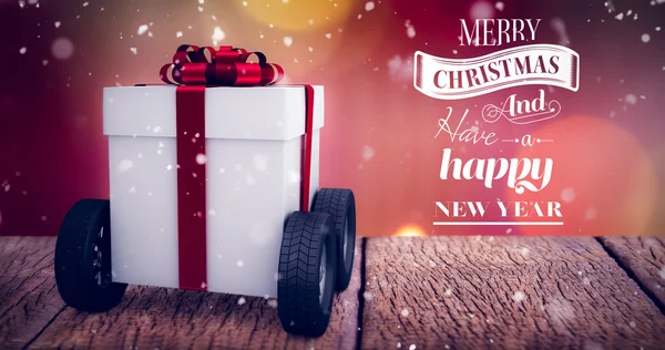 Merry christmas meddelande — Stockfoto