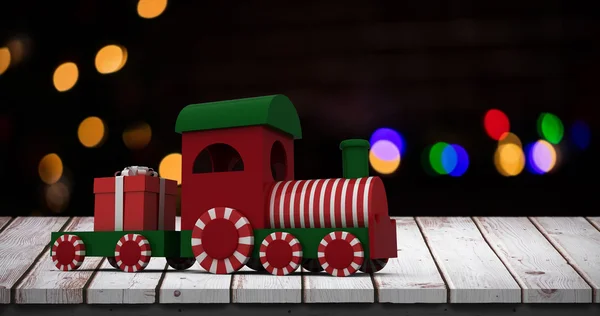 Train model with gift — Stock Photo, Image